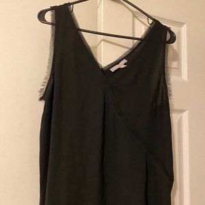 Fringed Black Tank